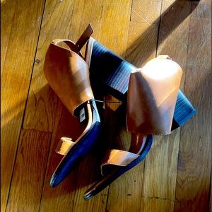 Forever 21 sandal heels brown tan